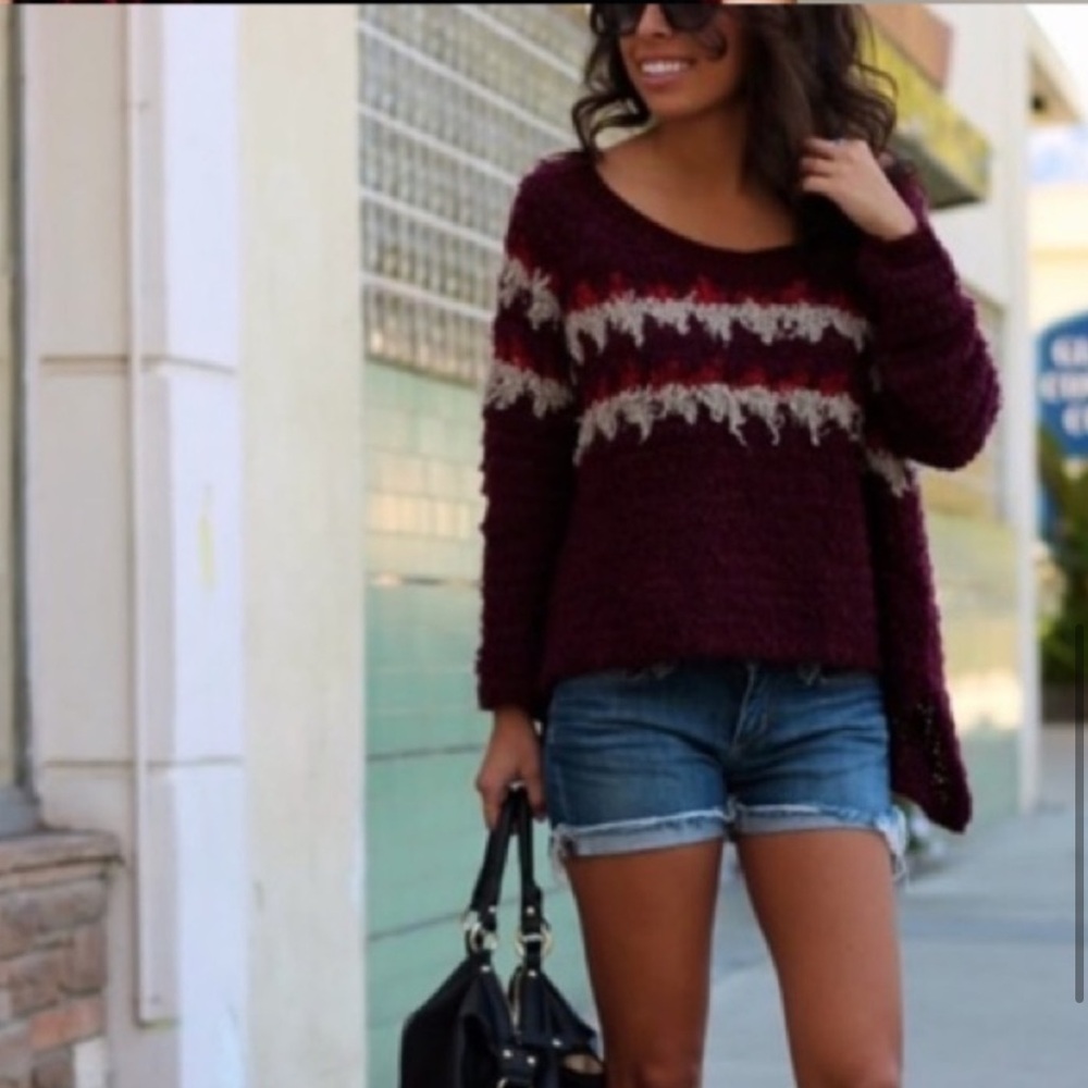 Free People Fair-Isle Pullover Sweater - Picture 5 of 9
